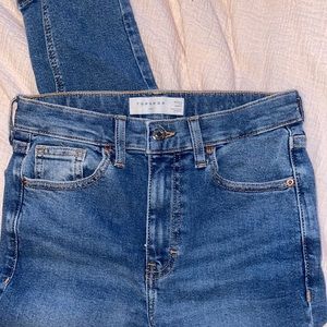 TOPSHOP Skinny Blue Jeans